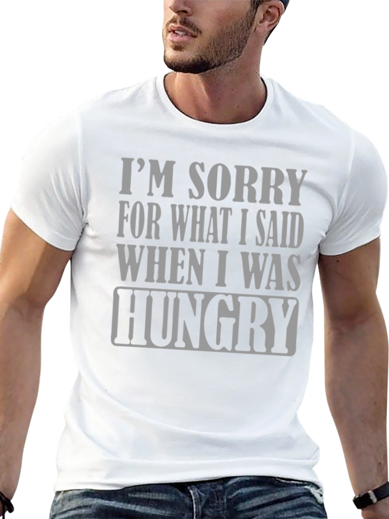 Hungry Apology T-Shirt - Funny Slogan Tee