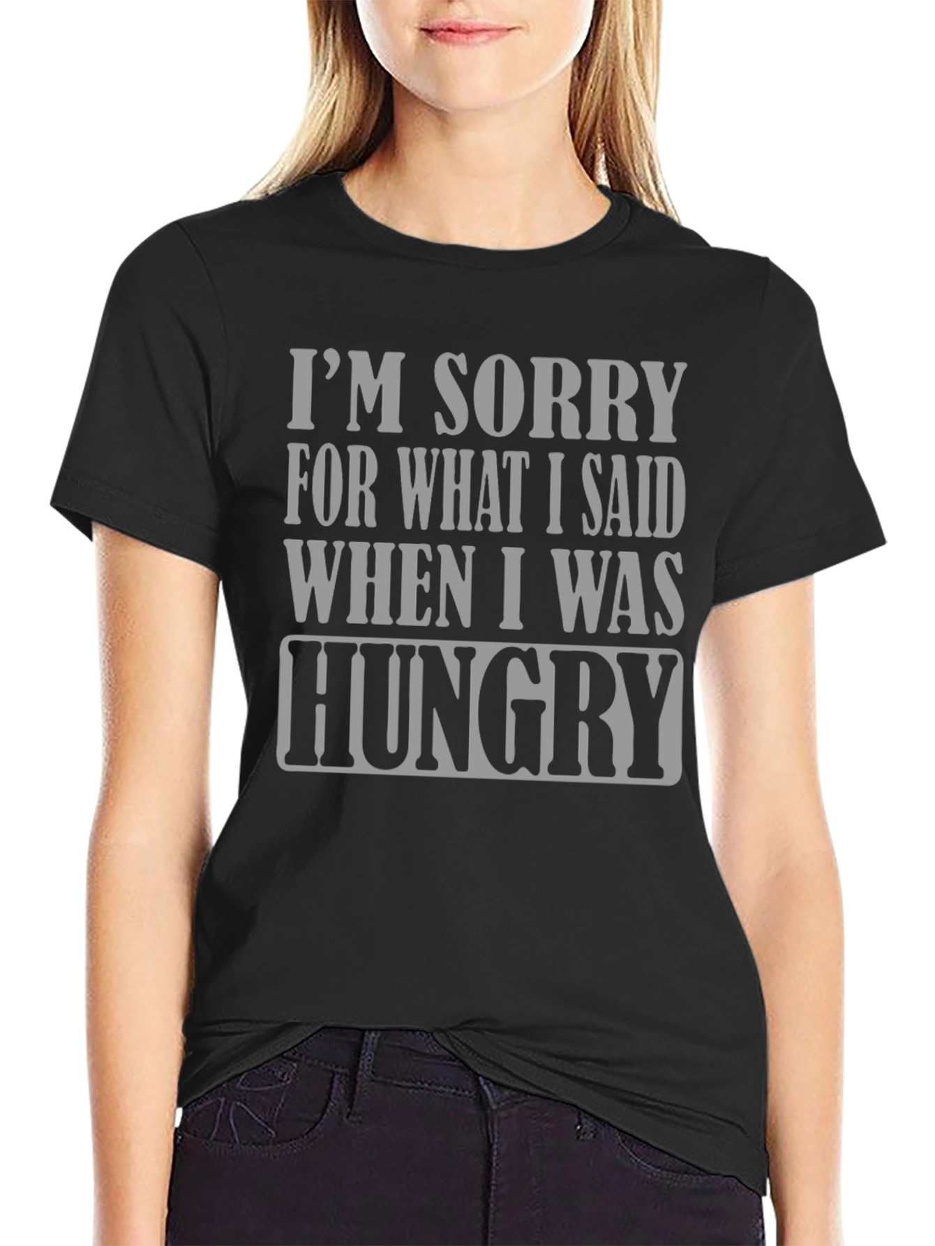 Hungry Apology T-Shirt - Funny Slogan Tee
