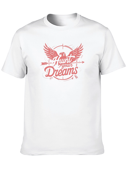 Hunt Your Dreams Graphic T-Shirt - Black Cotton Tee
