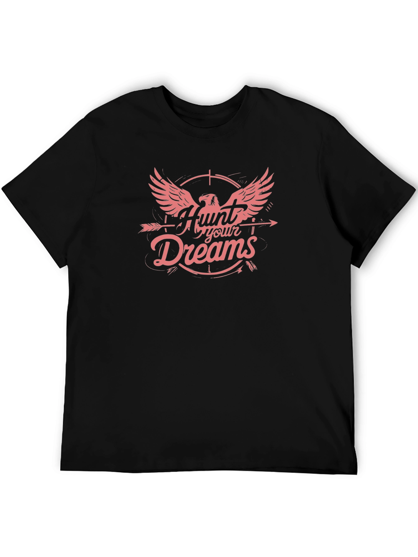 Hunt Your Dreams Graphic T-Shirt - Black Cotton Tee