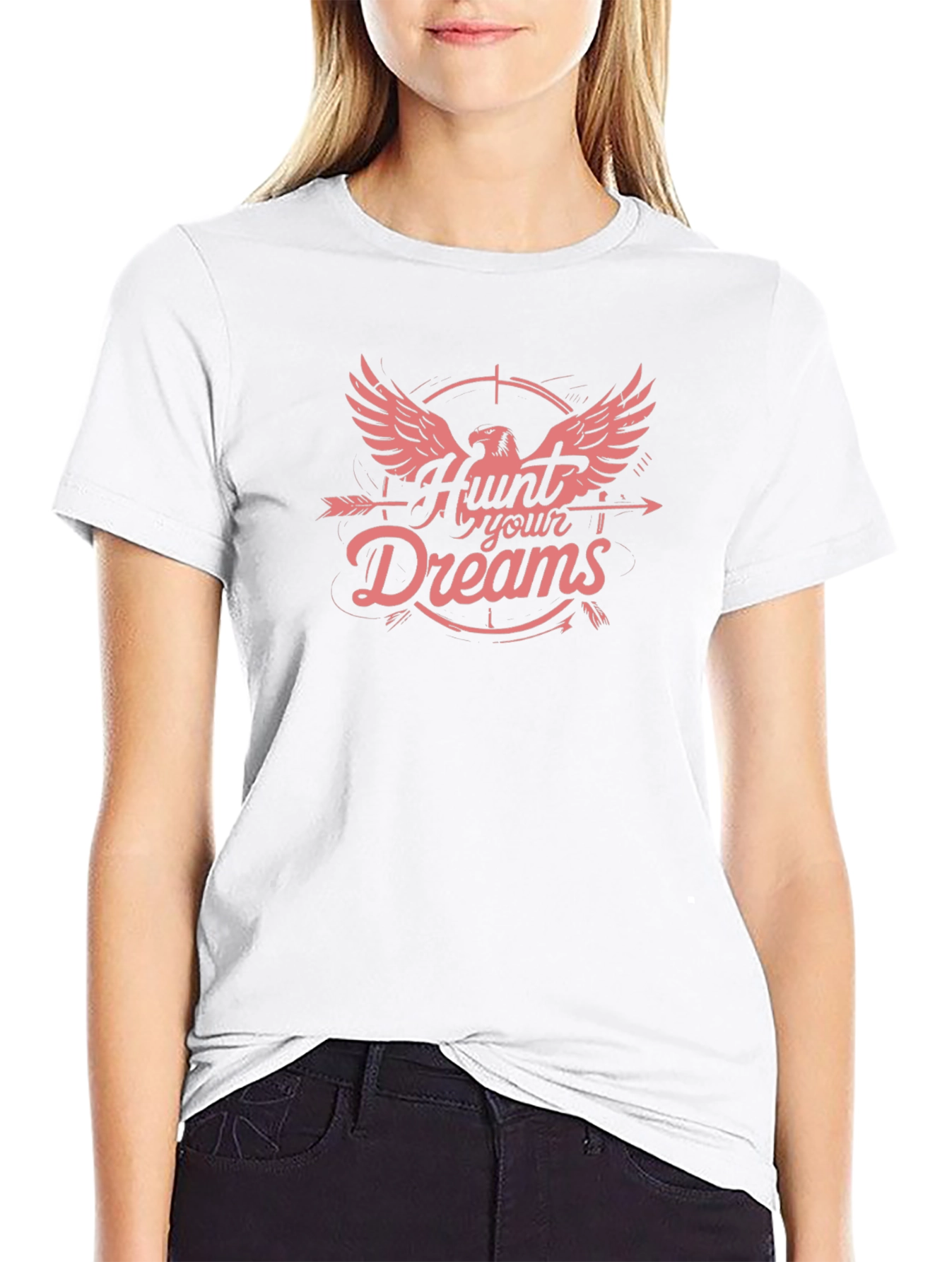 Hunt Your Dreams Graphic T-Shirt - Black Cotton Tee