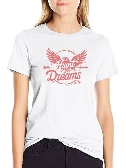 Hunt Your Dreams Graphic T-Shirt - Black Cotton Tee