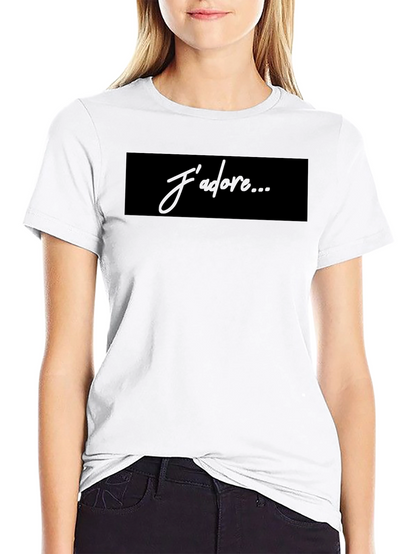 Jadore Graphic Tee - Stylish Black Cotton T-Shirt