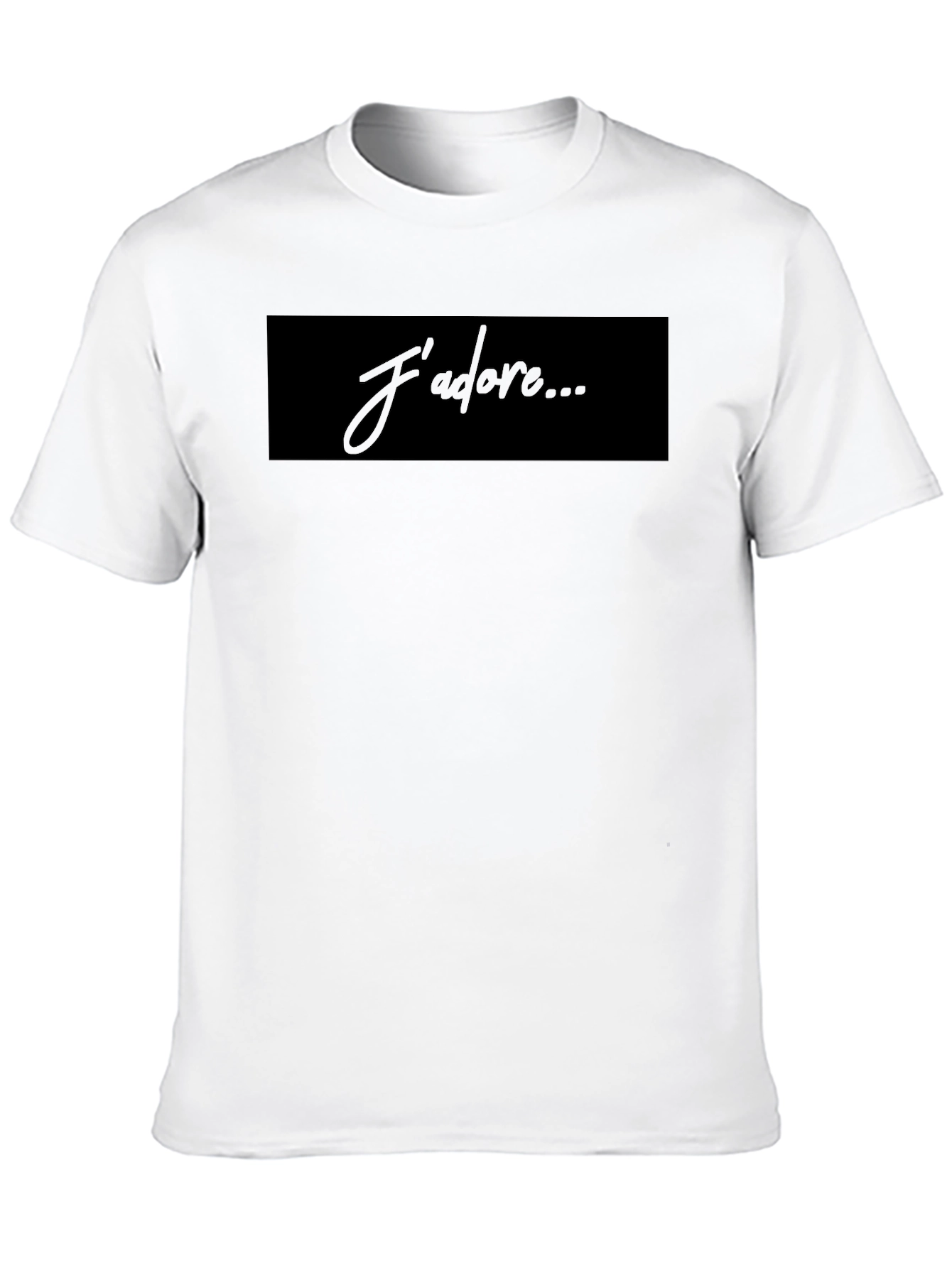Jadore Graphic Tee - Stylish Black Cotton T-Shirt