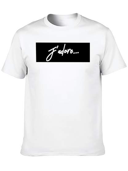 Jadore Graphic Tee - Stylish Black Cotton T-Shirt