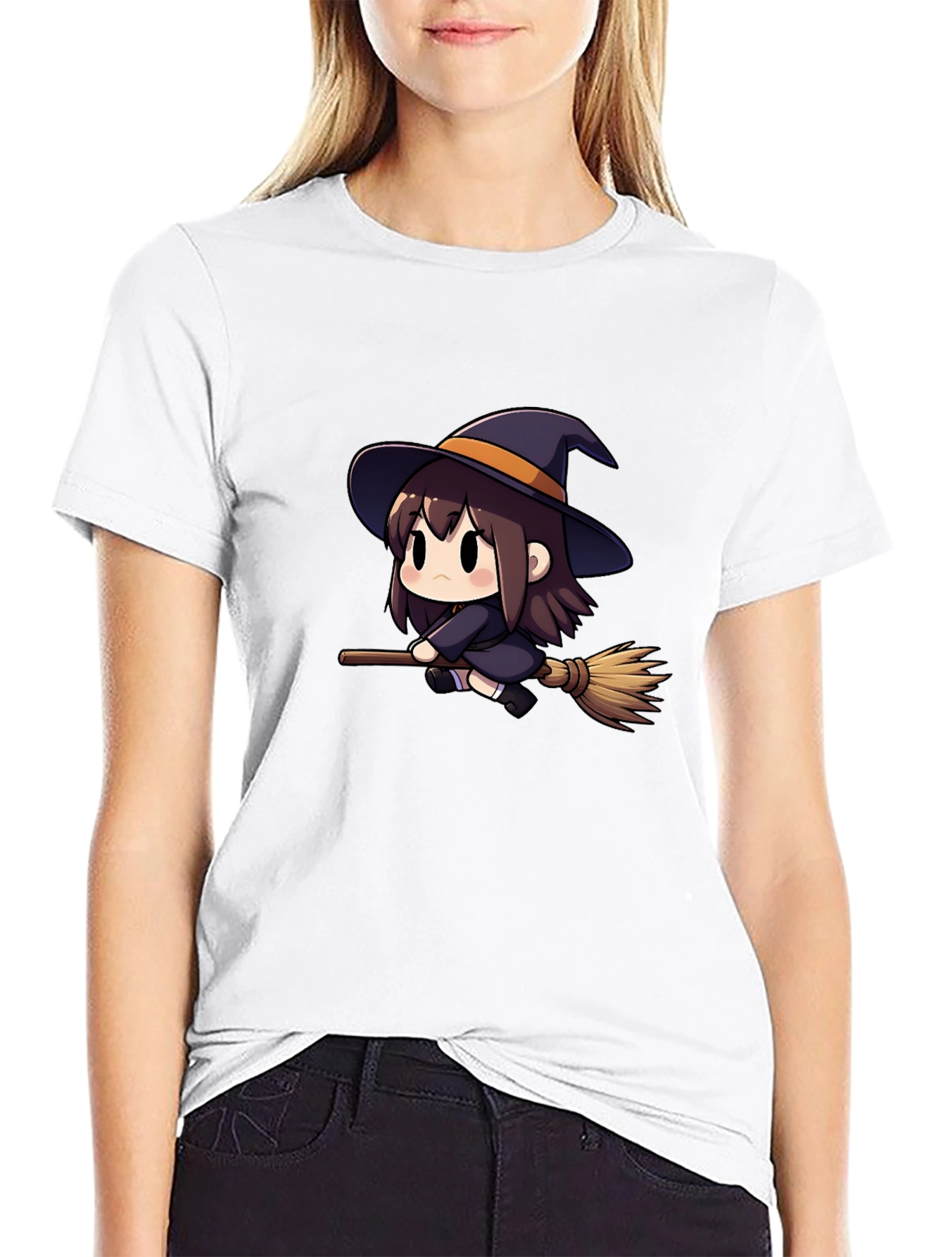 Cute Witch T-Shirt - Black