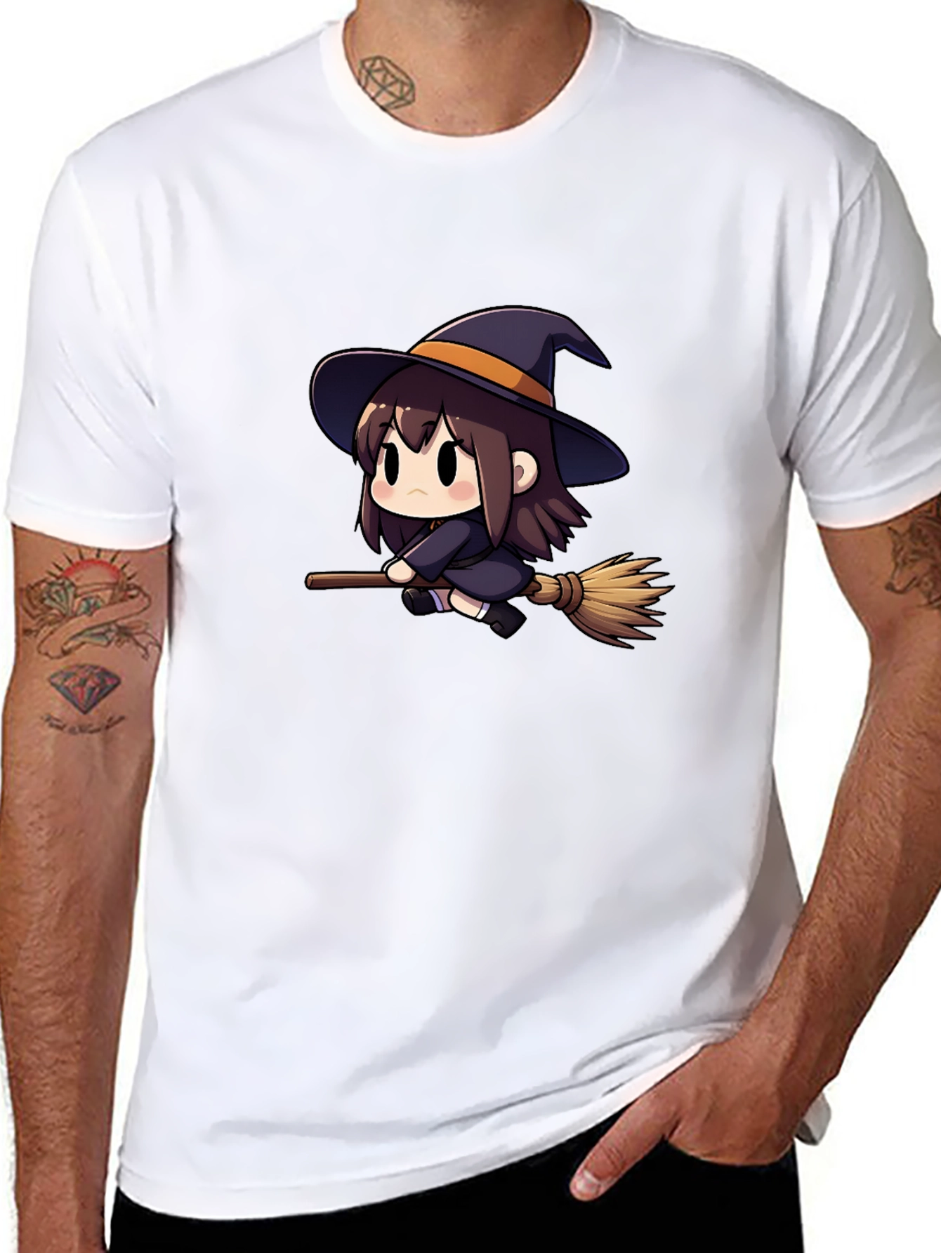 Cute Witch T-Shirt - Black