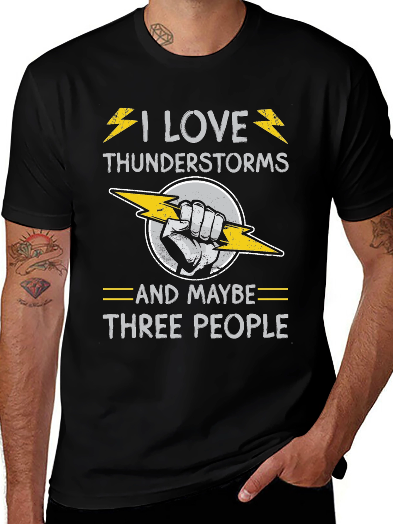 I Love Thunderstorms T-Shirt Funny Graphic Tee