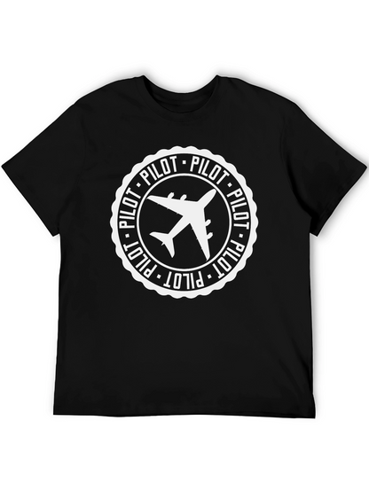 Pilot Plane Graphic T-Shirt - Aviation Enthusiast Tee
