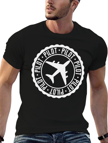 Pilot Plane Graphic T-Shirt - Aviation Enthusiast Tee
