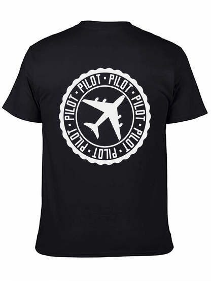 Pilot Plane Graphic T-Shirt - Aviation Enthusiast Tee