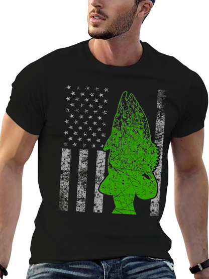 American Flag Bass Fishing Graphic Tee