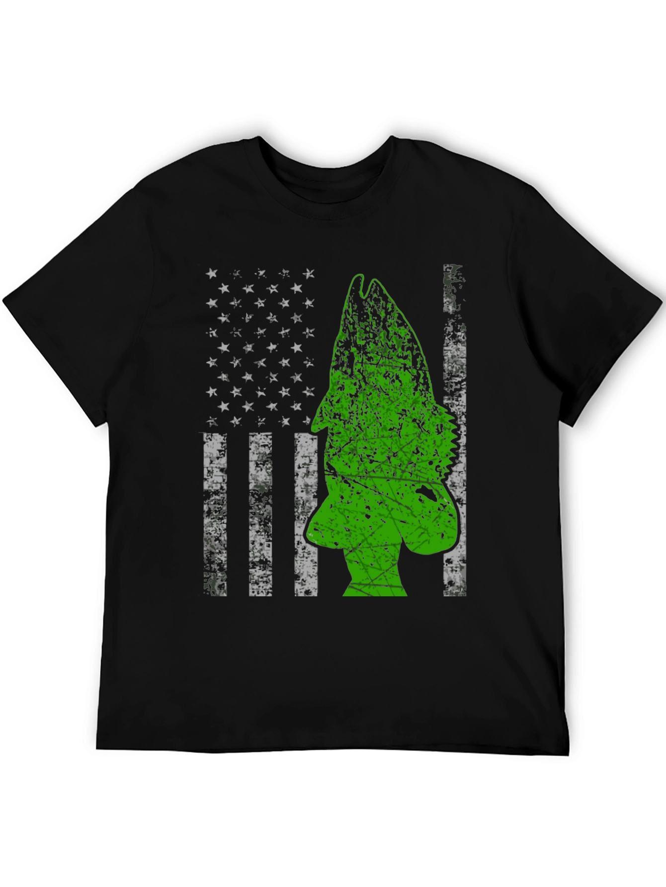 American Flag Bass Fishing Graphic Tee