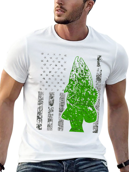 American Flag Bass Fishing Graphic Tee