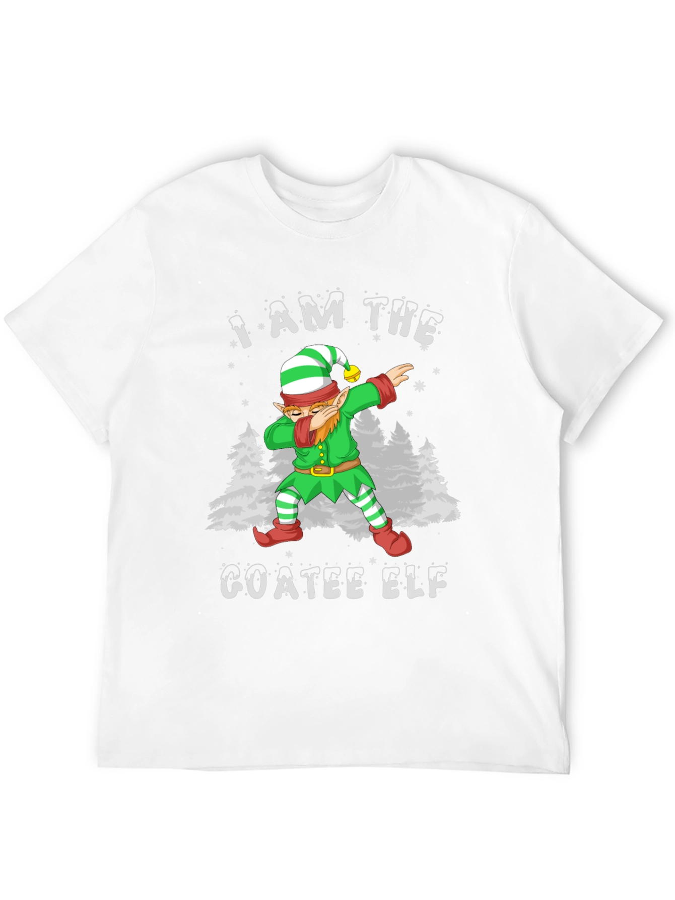 I Am The Goatee Elf Dab T-Shirt Christmas Holiday