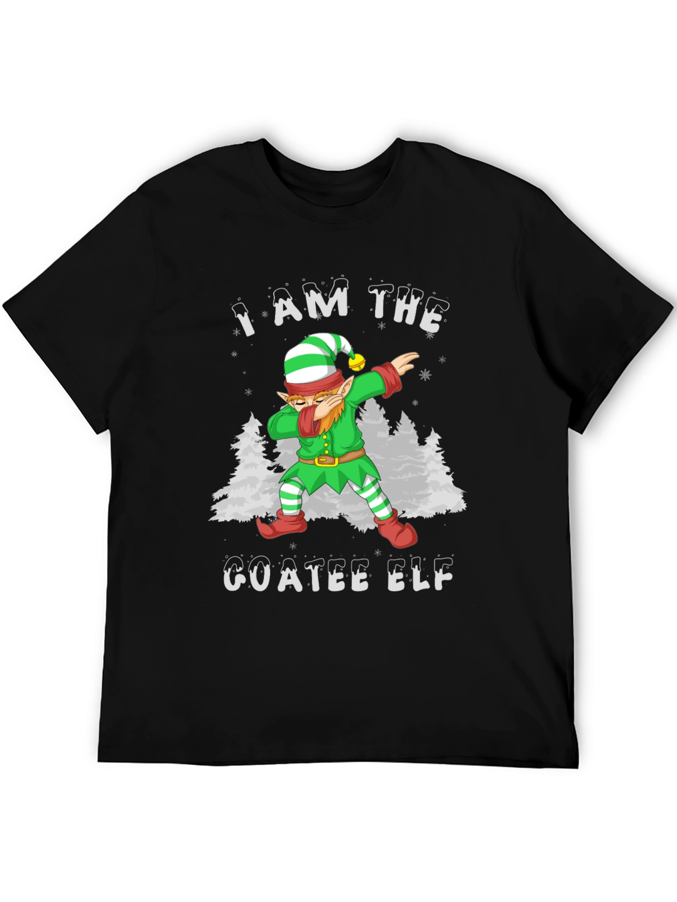 I Am The Goatee Elf Dab T-Shirt Christmas Holiday