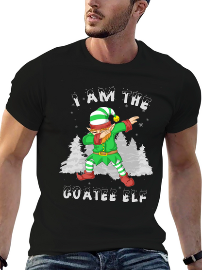 I Am The Goatee Elf Dab T-Shirt Christmas Holiday
