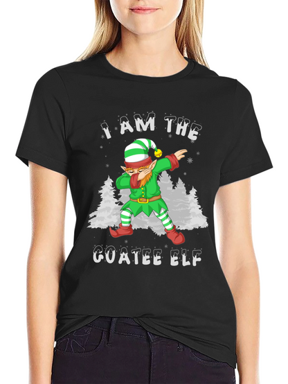 I Am The Goatee Elf Dab T-Shirt Christmas Holiday