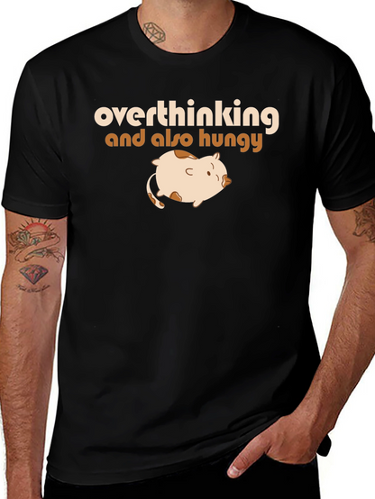 Overthinking & Hungry T-Shirt - Funny Graphic Tee
