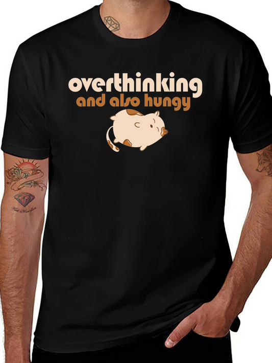 Overthinking & Hungry T-Shirt - Funny Graphic Tee