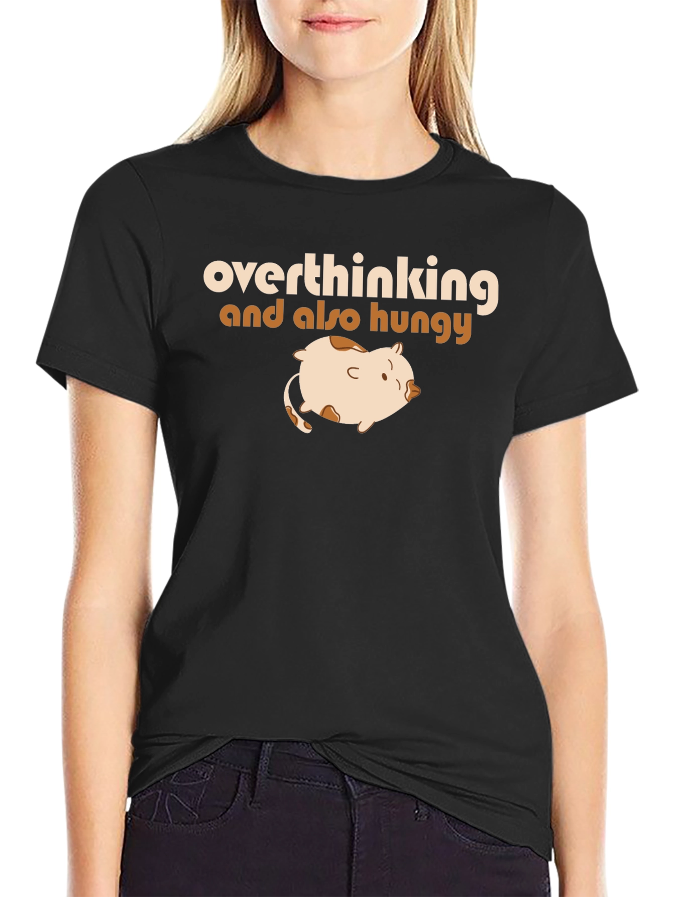 Overthinking & Hungry T-Shirt - Funny Graphic Tee