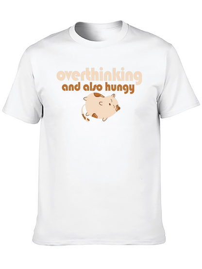 Overthinking & Hungry T-Shirt - Funny Graphic Tee