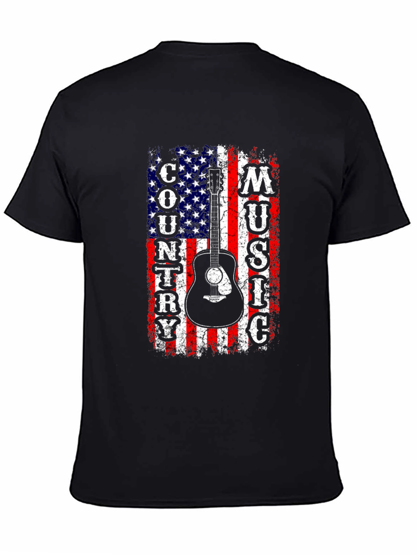 Country Music American Flag Graphic Tee
