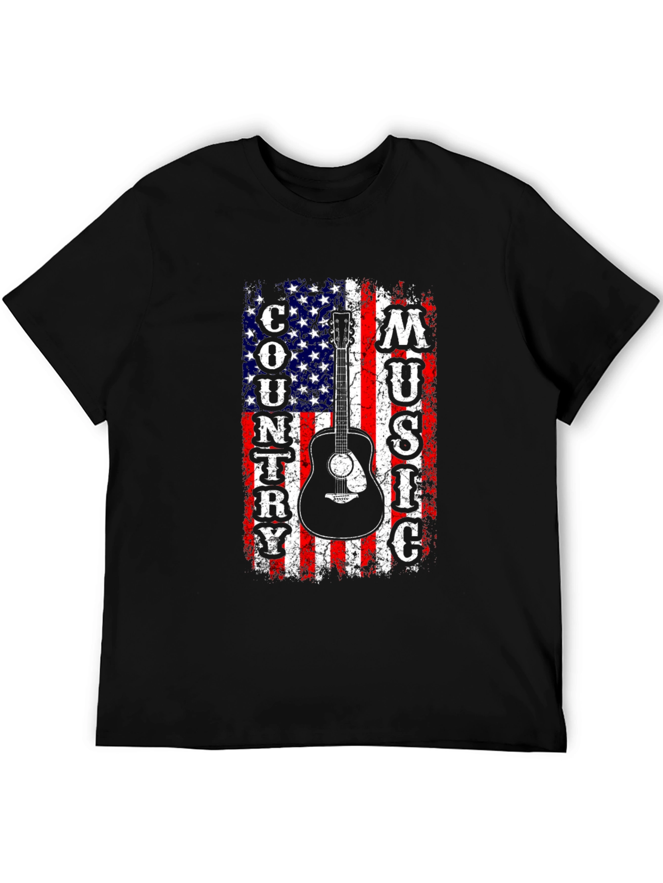 Country Music American Flag Graphic Tee