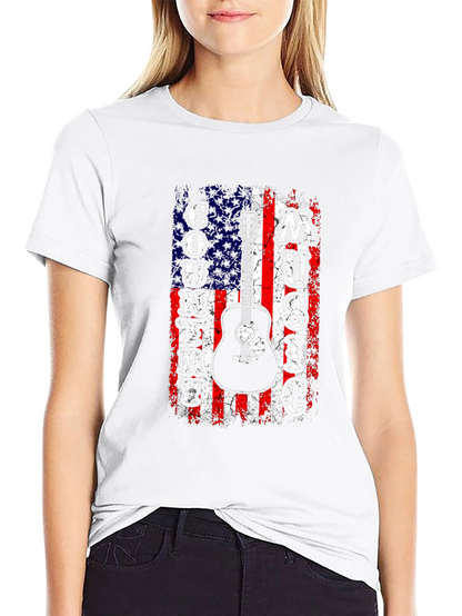 Country Music American Flag Graphic Tee