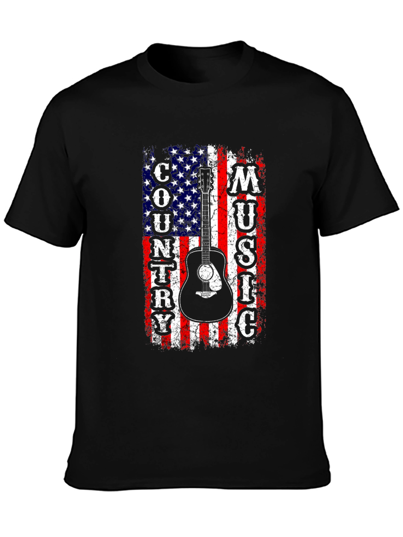 Country Music American Flag Graphic Tee