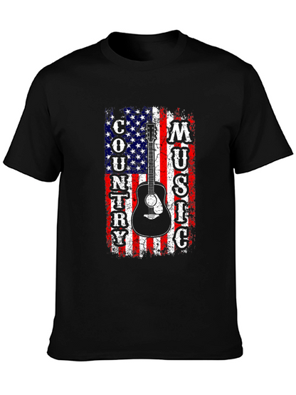 Country Music American Flag Graphic Tee