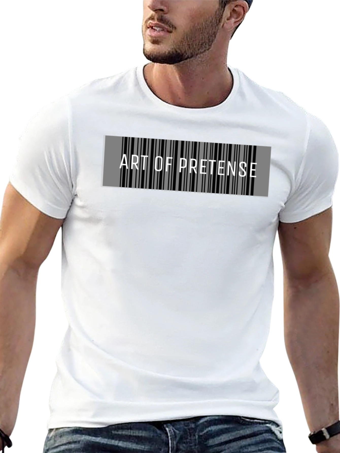 Art of Pretense Barcode Graphic T-Shirt