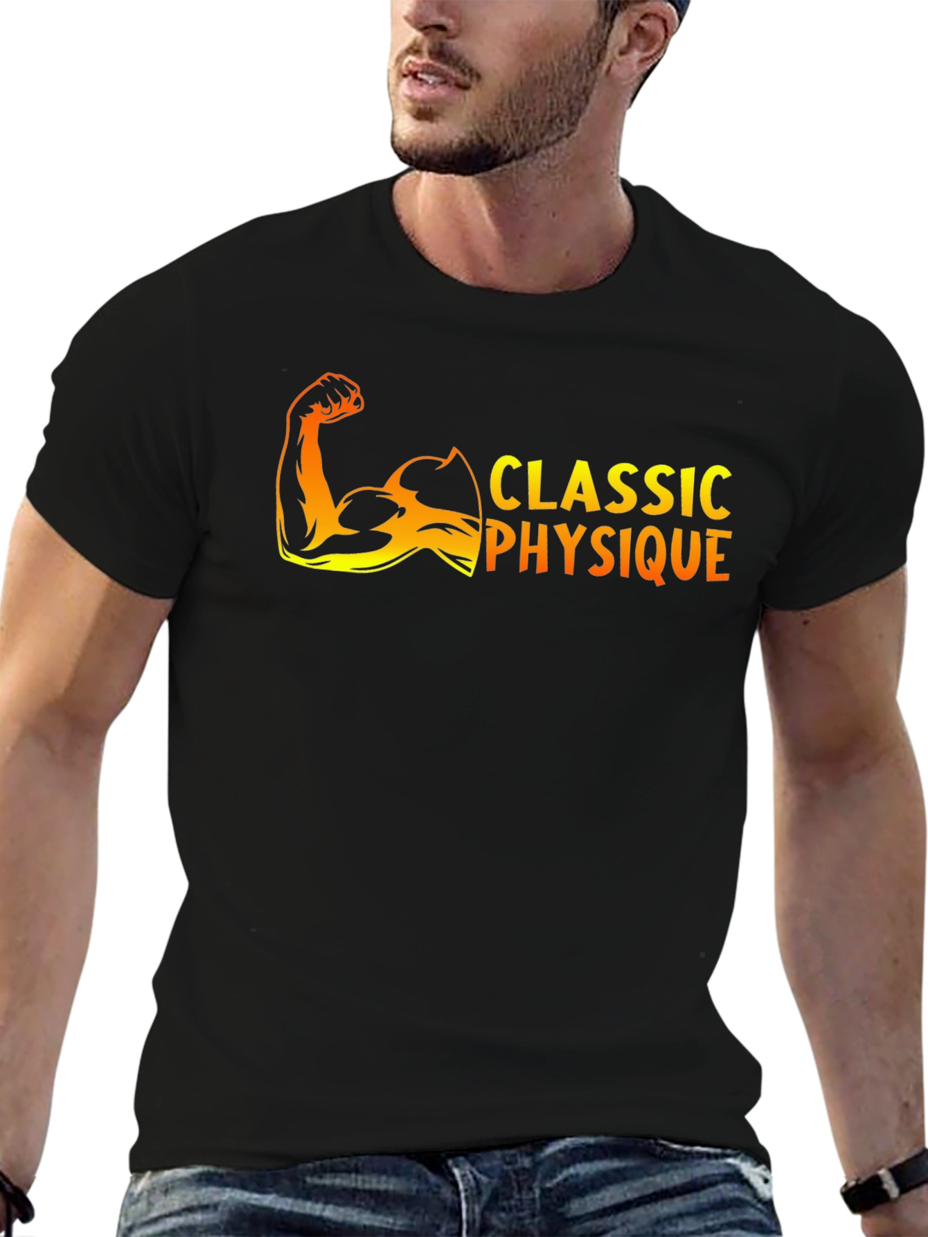 Classic Physique Graphic T-Shirt - Black