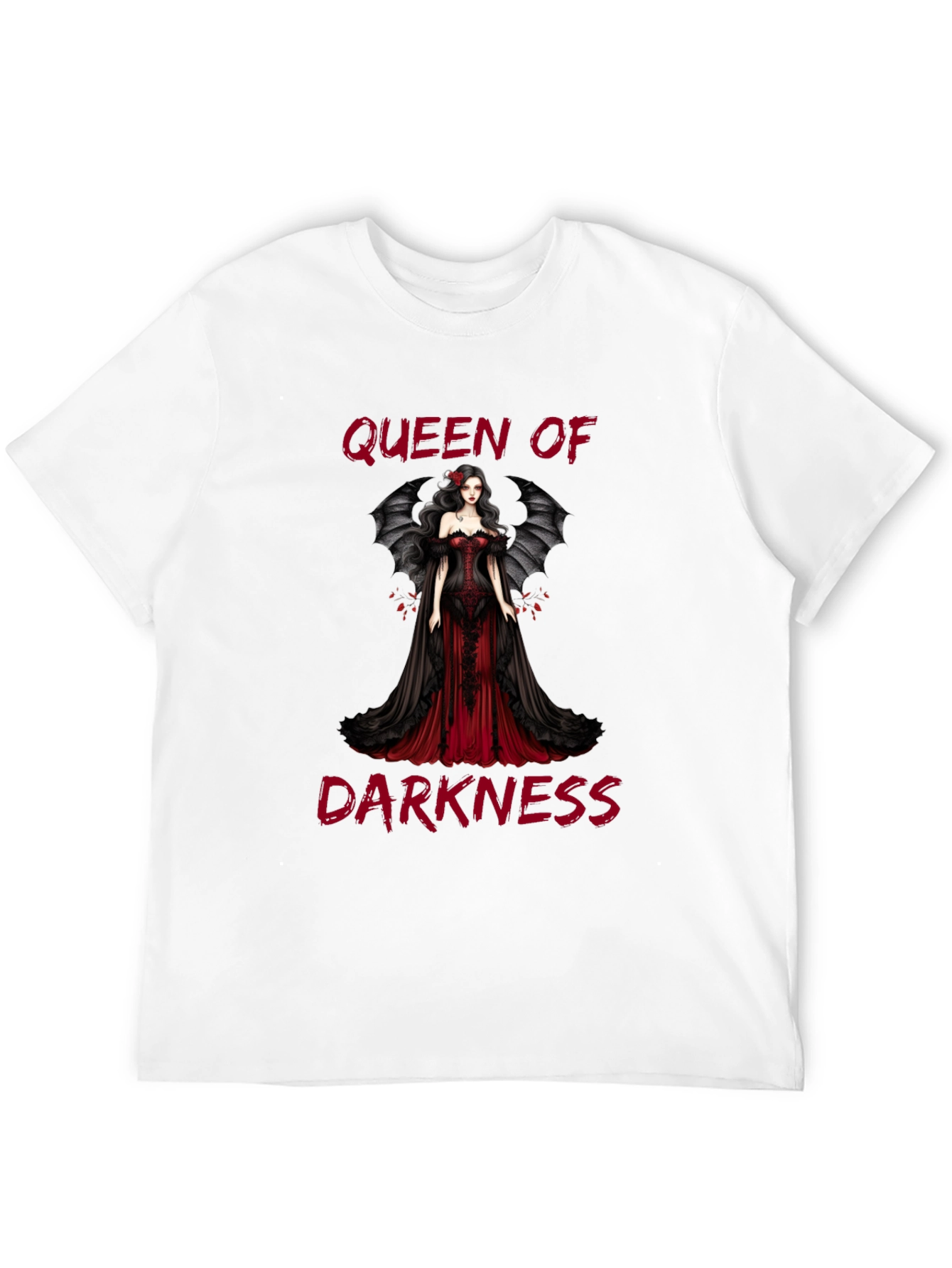 Queen of Darkness Graphic Tee - Gothic Fashion
