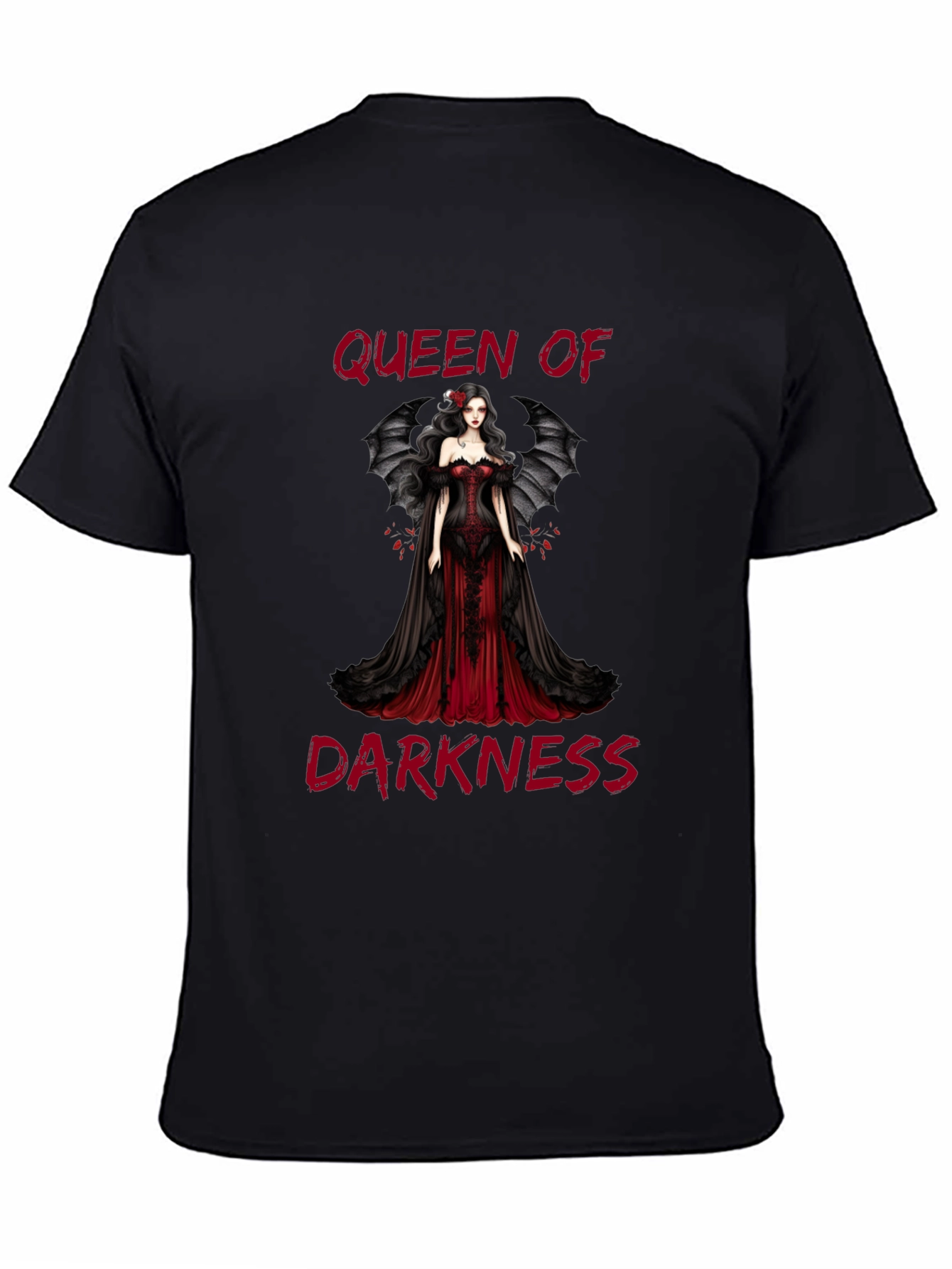 Queen of Darkness Graphic Tee - Gothic Fashion