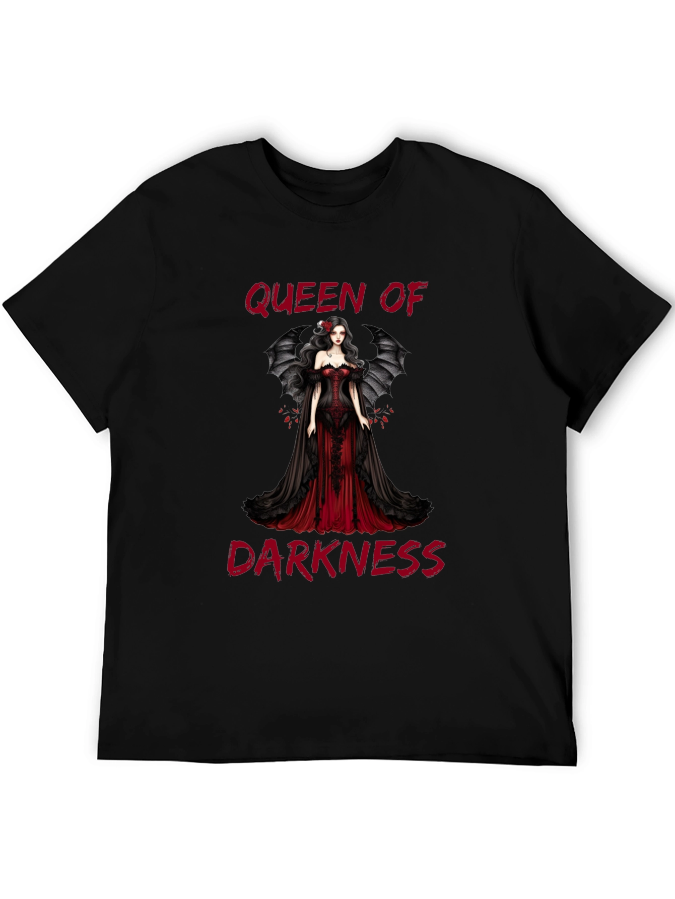Queen of Darkness Graphic Tee - Gothic Fashion