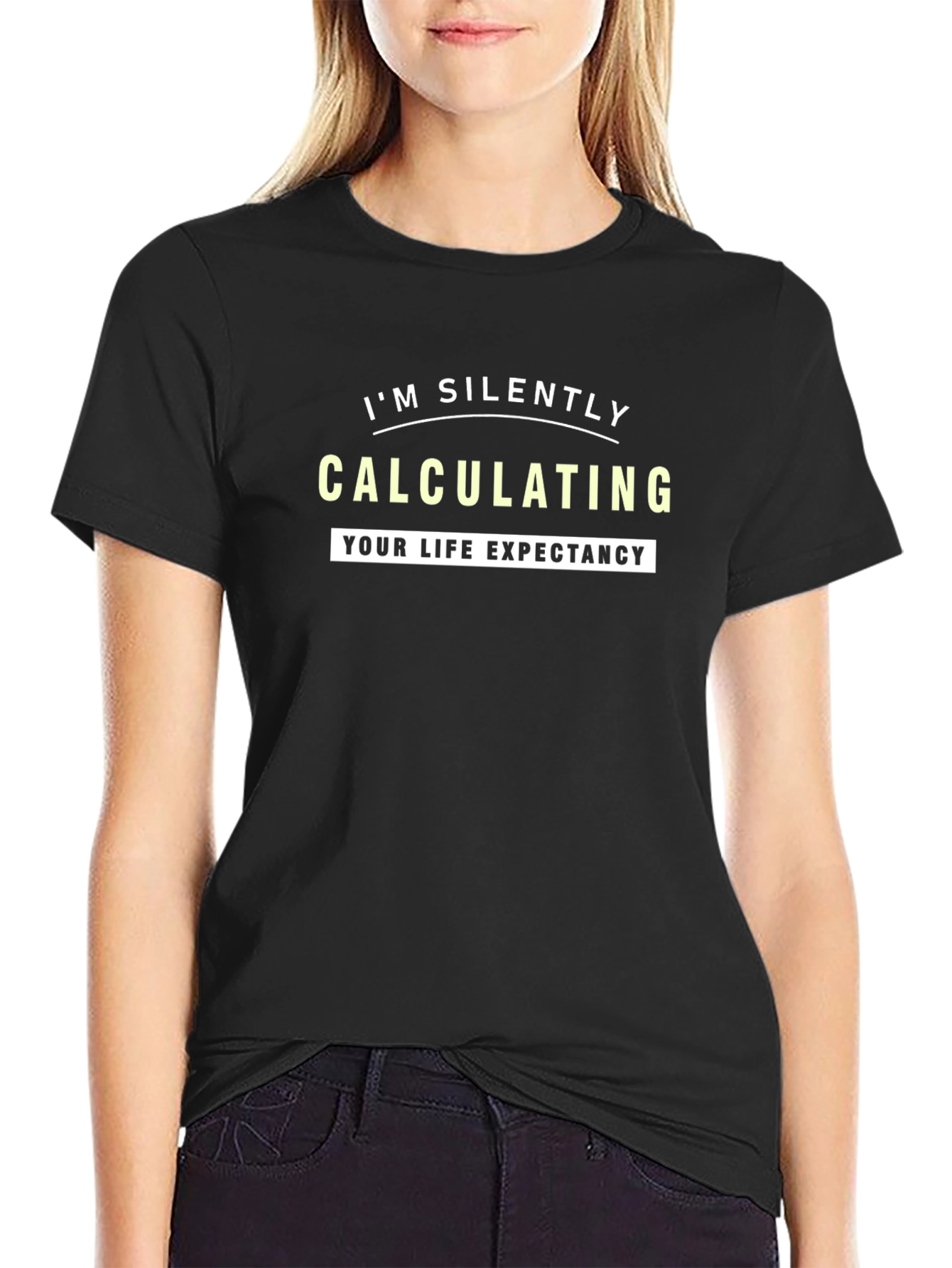 Calculating Life Expectancy Humor Graphic T-Shirt