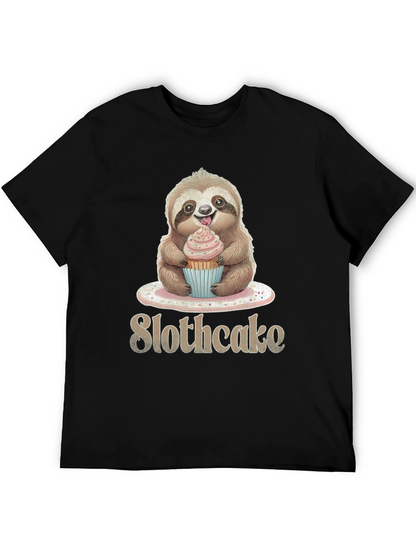 Slothcake T-Shirt: Cute Sloth Eating Cupcake