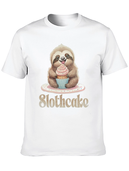 Slothcake T-Shirt: Cute Sloth Eating Cupcake