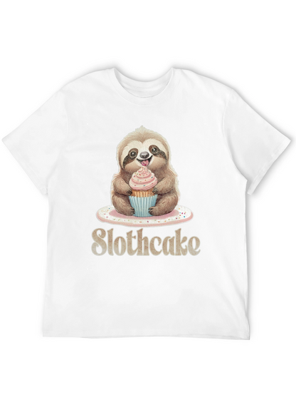 Slothcake T-Shirt: Cute Sloth Eating Cupcake