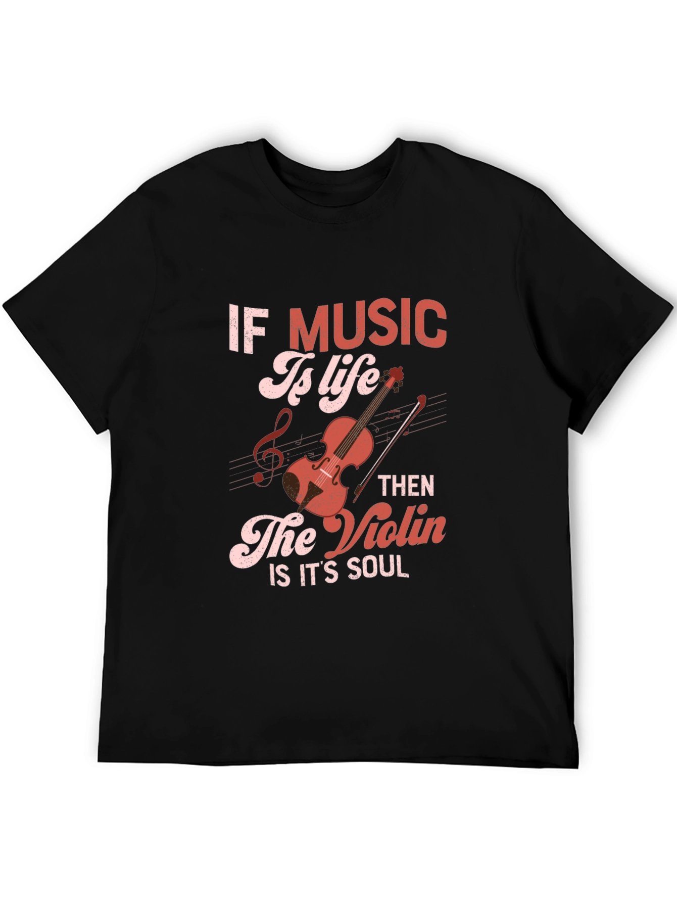 Music Is Life T-Shirt: Violin Soul