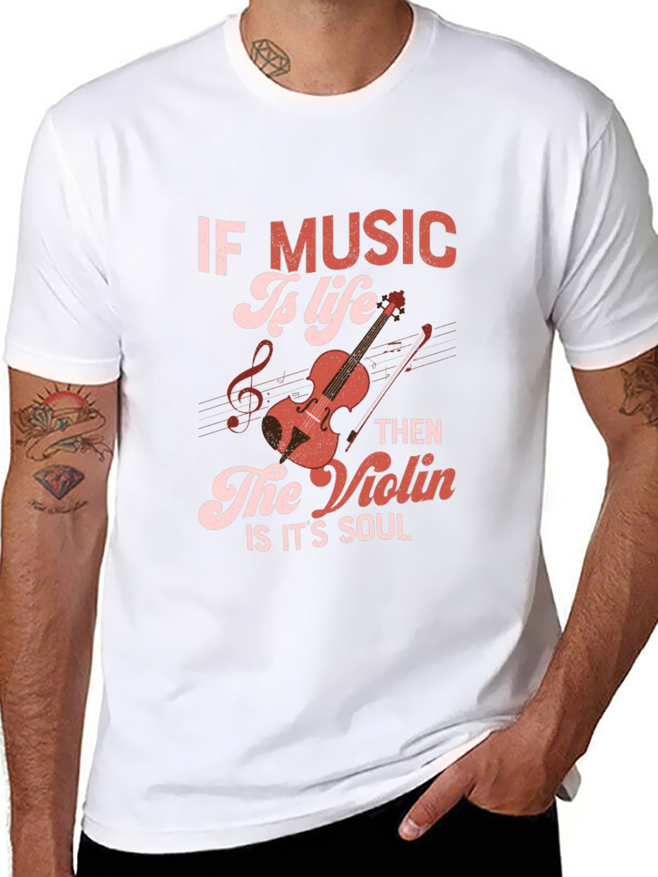 Music Is Life T-Shirt: Violin Soul