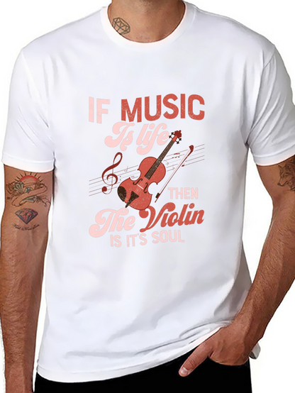 Music Is Life T-Shirt: Violin Soul