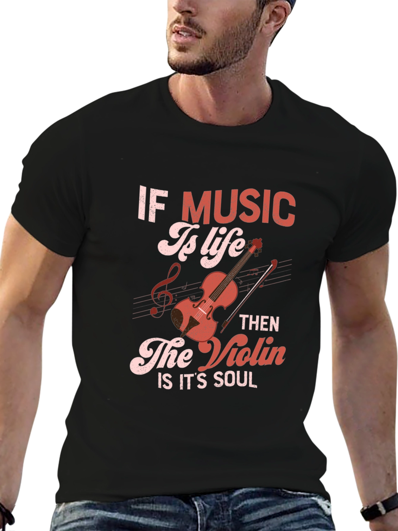 Music Is Life T-Shirt: Violin Soul