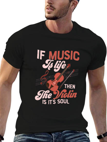 Music Is Life T-Shirt: Violin Soul