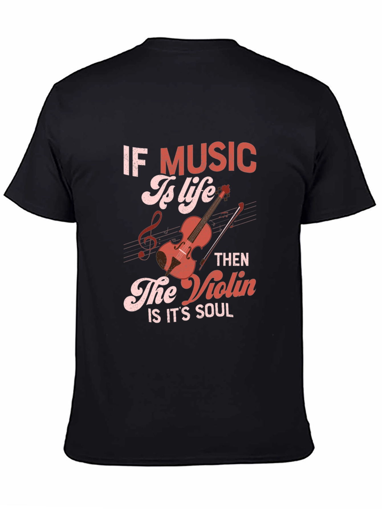 Music Is Life T-Shirt: Violin Soul