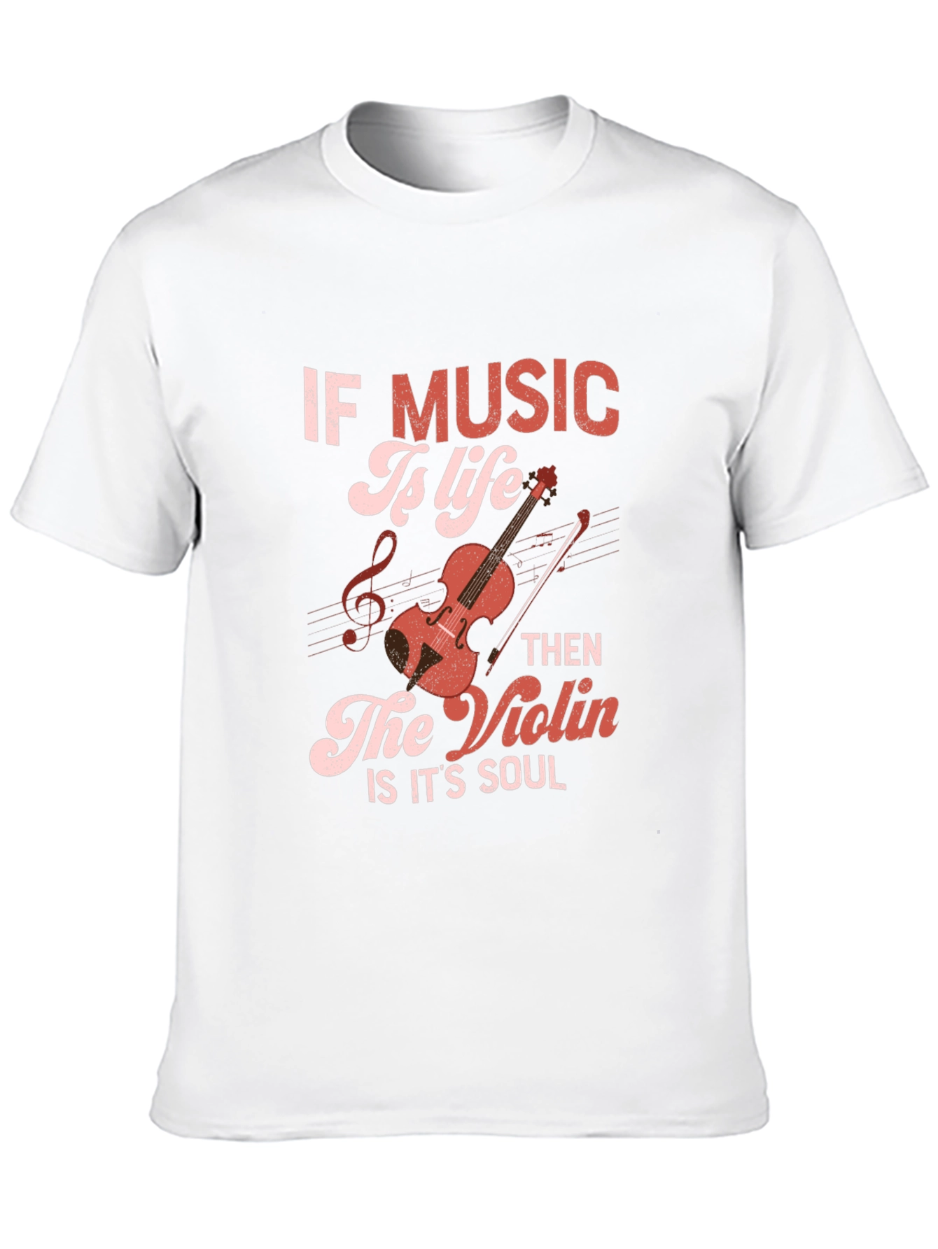 Music Is Life T-Shirt: Violin Soul