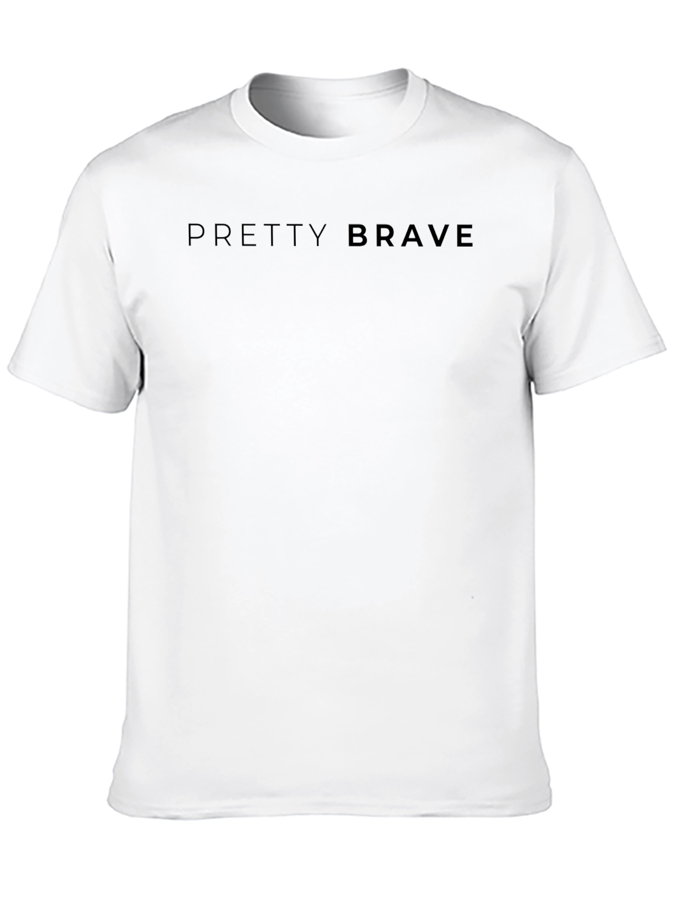Pretty Brave Black T-Shirt | Soft Cotton Tee