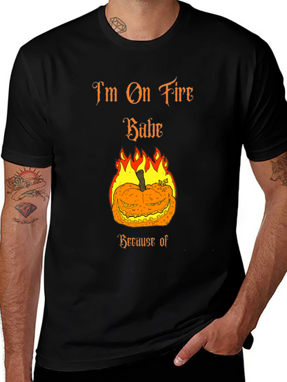 Im On Fire Babe Halloween Pumpkin T-Shirt
