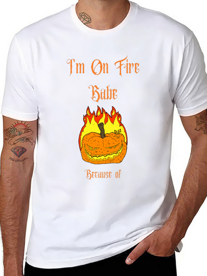 Im On Fire Babe Halloween Pumpkin T-Shirt